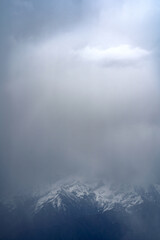 sky, clouds, mountain