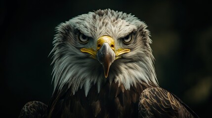 Fototapeta premium American flag and eagle