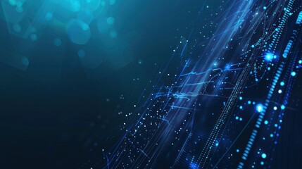 Obraz premium Abstract Blue Digital Background