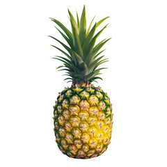 Obraz premium Pineapple and Flowers Clipart Vector Illustration