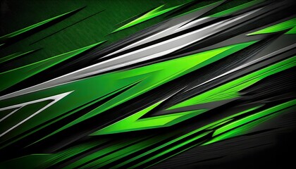 Racing Background With Green Black Vector