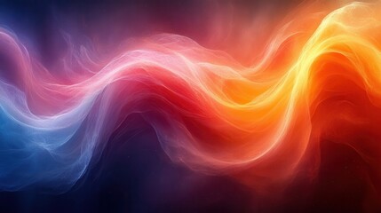 Obraz premium Abstract Swirling Energy Waves in a Spectrum of Colors