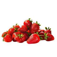 Fresh Strawberries Clipart Vector Illustration
