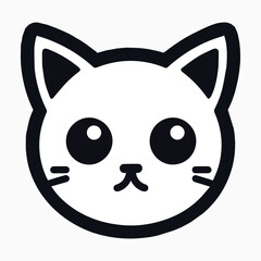 Cat face vector illustration