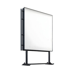 Blank billboard with empty white space transparent background