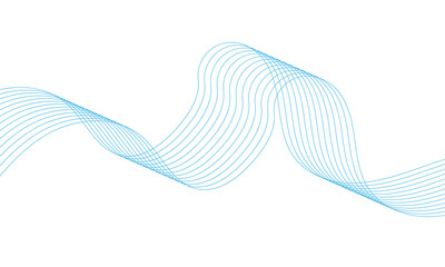 Sky wavy line, sky curved line, isolated on white background. Vector illustration. EPS 10	