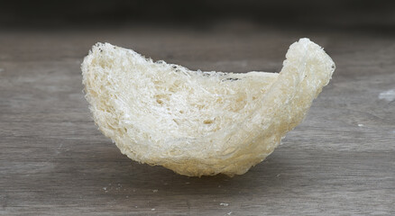 Swallow's nest or Bird’s nest isolated. Bird's nest is an expensive culinary ingredient for health. Edible bird's nest 
