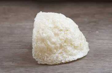 Swallow's nest or Bird’s nest isolated. Bird's nest is an expensive culinary ingredient for health. Edible bird's nest 