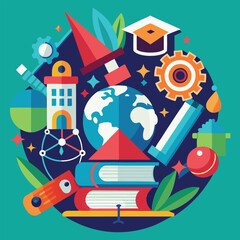 a collage of images including a clock a book and a book with a picture of a couple of things