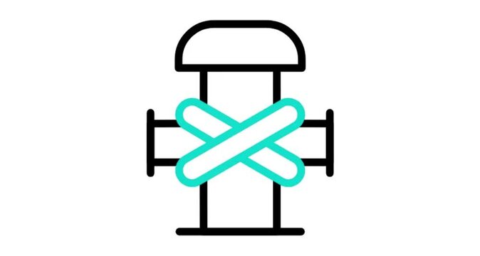 set of blue and white mailbox