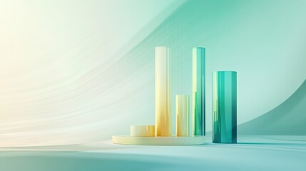 Fototapeta premium Professional Financial Report with Clean Design Elements