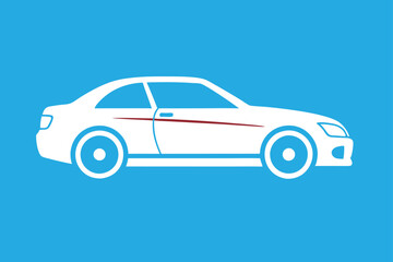 Car vector silhouette vector illustration design