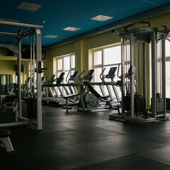 gym equipment in gym