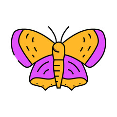 american copper insect line icon vector. american copper insect sign. isolated symbol illustration