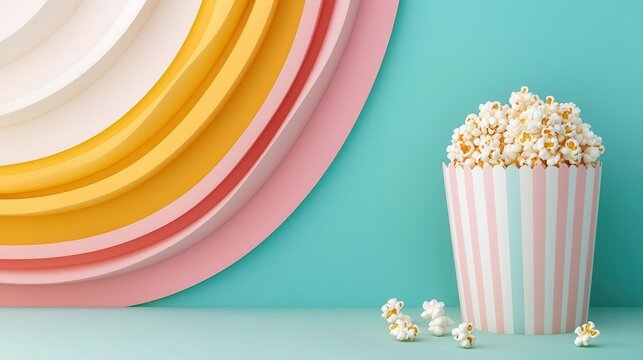A vibrant online store homepage showcasing popcorn gift boxes for sale, [Business of Popping Corn Day], [e-commerce, gourmet popcorn sales], ,