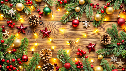 christmas tree and decorations