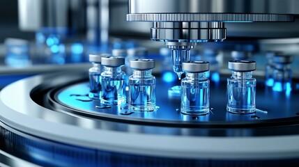 Medical equipment in a science lab for testing, healthcare industry