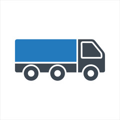 Truck icon. Lorry. Commercial vehicle. Heavy goods vehicle icon
