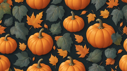 Autumnal orange pumpkins, harvested from a farm, are displayed at a market
