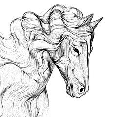 horse vector