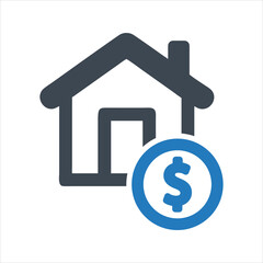 Real estate. Property value icon