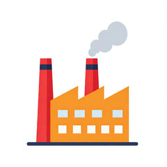 Obraz premium factory icon illustration industrial energy
