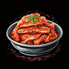 the AI Image Generator, Korean Kimchi