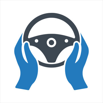 recommend clip art: Steering wheel icon. Hands on steering wheel icon