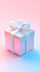 Obraz premium Elegant design of a pink and blue gradient gift box