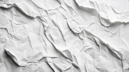 Fototapeta premium crumpled white paper