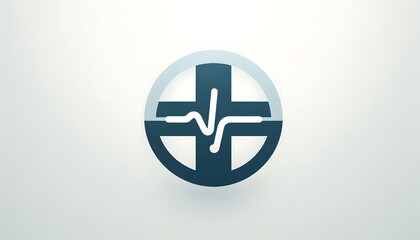 Fototapeta premium Designing Trust: A Modern Logo Concept for Healthcare