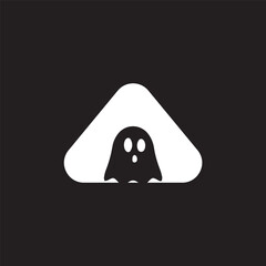 A ghost logo design icon
