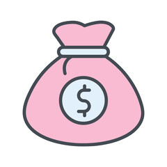 Money Bag Vector Icon