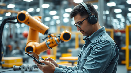 A man wearing glasses