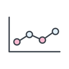 Line Chart Vector Icon