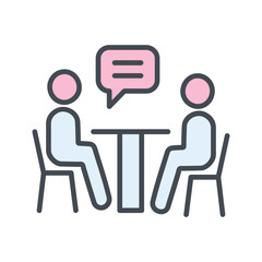 News Interview Vector Icon