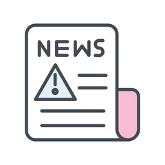 News Alert Vector Icon