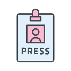 Press Pass Vector Icon