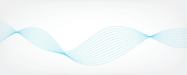 Abstract blue waves background. Vector illustration. 