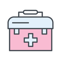 Fototapeta premium First Aid Kit Vector Icon