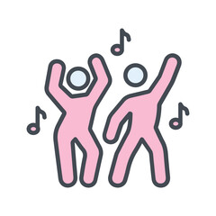 Music and Dance Vector Icon