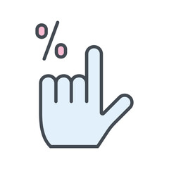 Fototapeta premium Click Through Rate Vector Icon