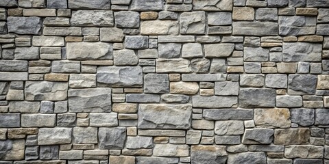 Obraz premium Gray stone wall background texture with rough surface, stone, wall, background, texture, gray, rough, surface