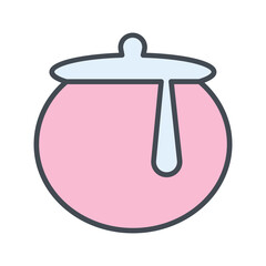 Honey Pot Vector Icon
