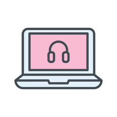 Online Assistance Vector Icon