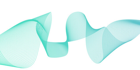 Abstract wavy lines flowing curve gradient color on transparent background. Abstract white background colorful lines. modern wavy stripes on white background isolated.