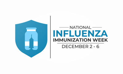 National immunization awareness month observed each year in during August. vector graphic Banner poster, flyer and background design template.
