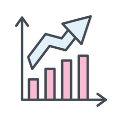 Growth Chart Vector Icon