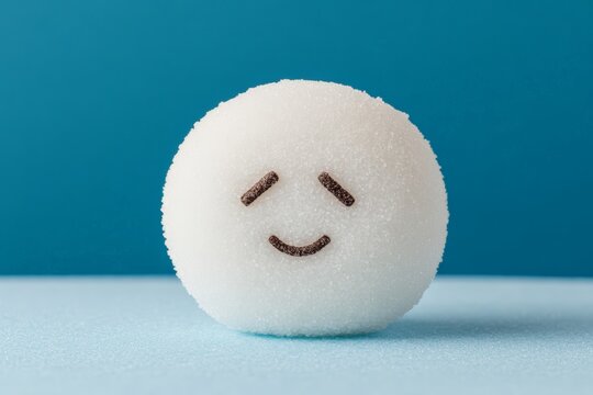 A foam mannequin head with closed eyes laying flat against a soft pink background, creating a serene and minimalistic look.