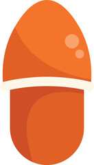 Orange house slipper providing warmth and comfort at home